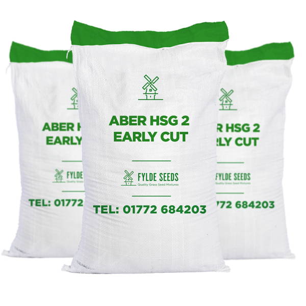 Aber HSG 2 Early Cut grass seeds bags