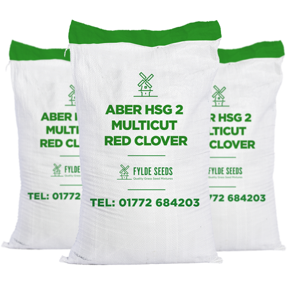 Aber HSG 2 Multicut Red Clover seed bags