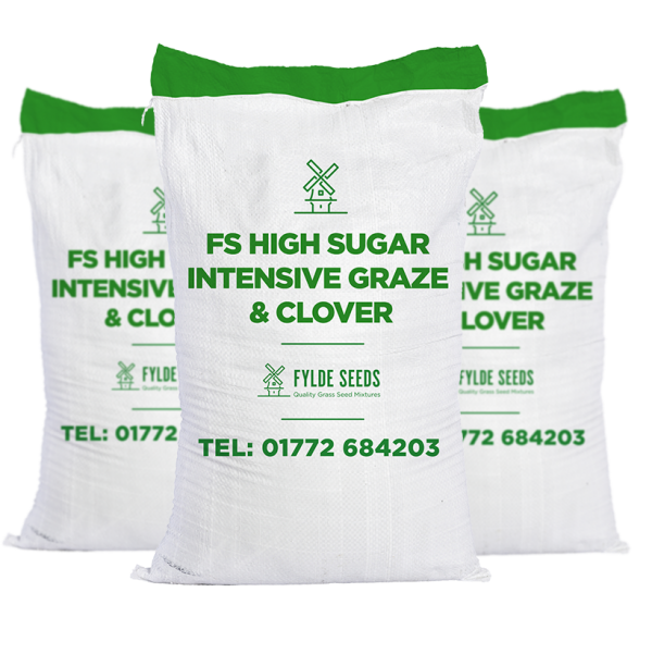 FS High Sugar Intensive Graze & Clover grass seed bags